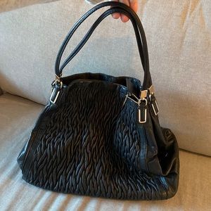 Black COACH spacious purse (3 big pockets)